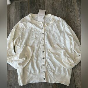 H&M Off-White Knit Cardigan